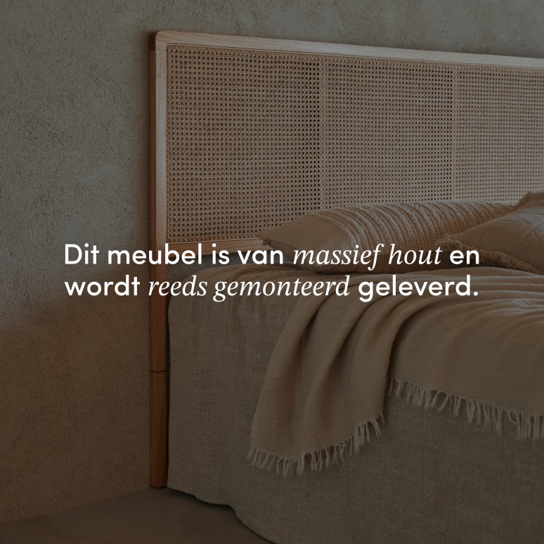 Adèle - Hoofdbord van gevlochten rotan 180 cm