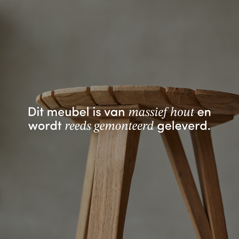 Katrine - Nachttafeltje van gerecycled massief teak