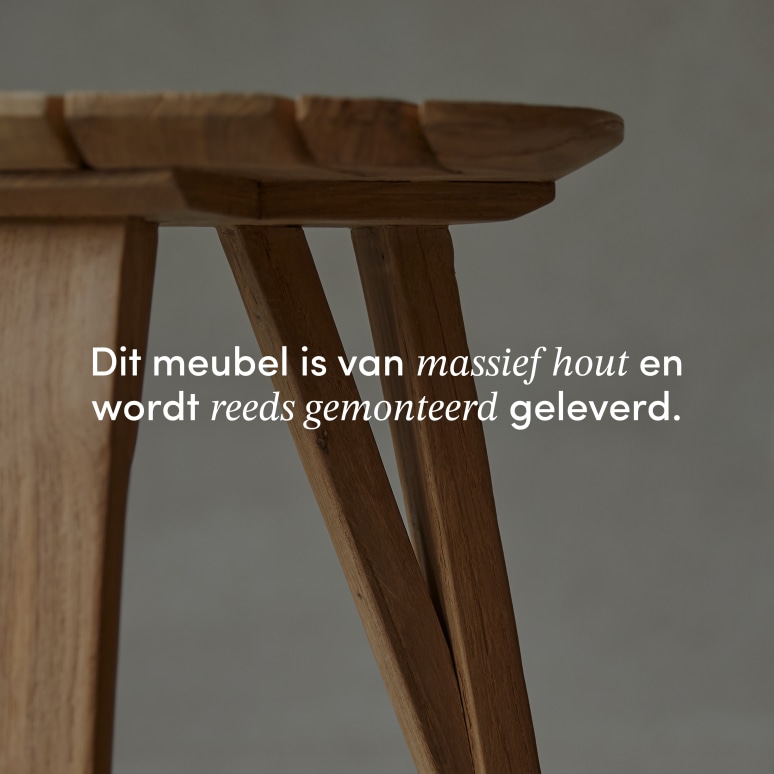 Katrine - Bijzettafeltje van gerecycled massief teak