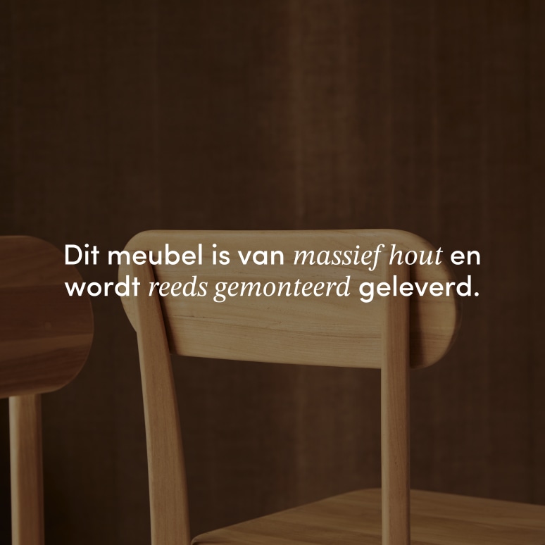 Abel - Stoel van massief teakhout