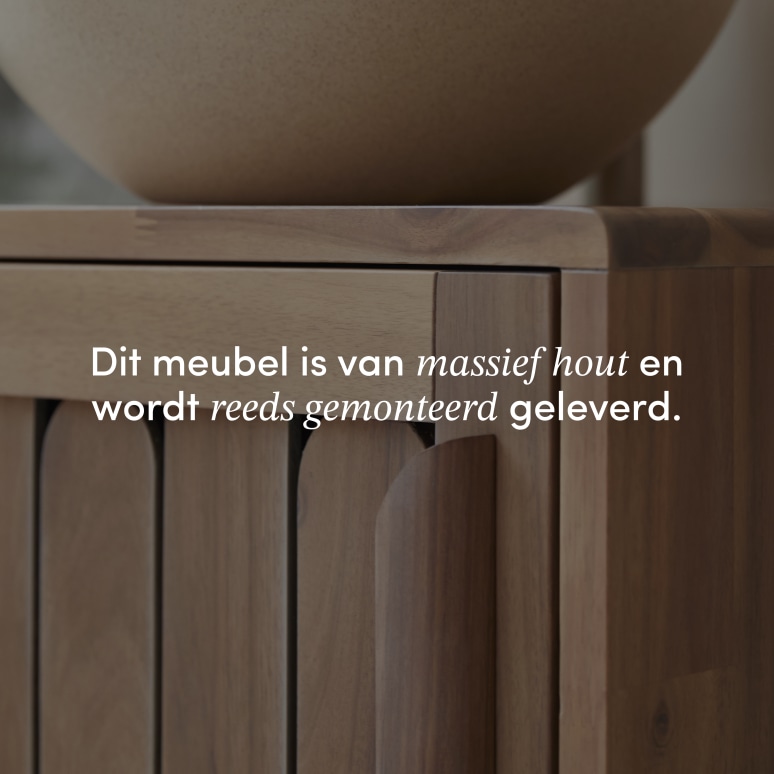 Lila - Badkamermeubel van massief acaciahout 50 cm