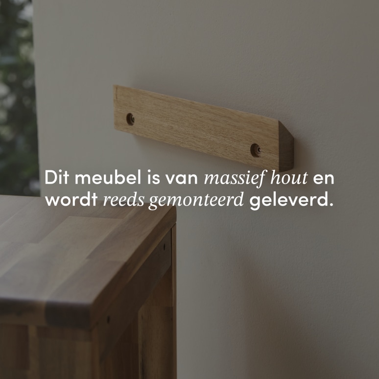 Lila - Kolomkast van massief acaciahout