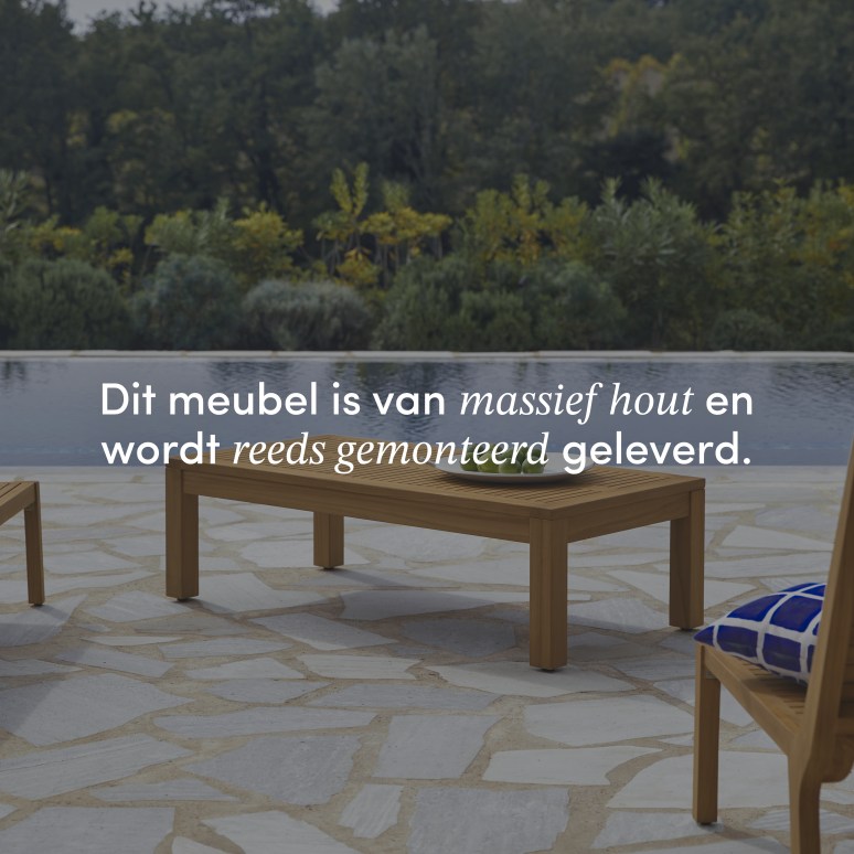 Teo - Massief teakhouten loungetafel 