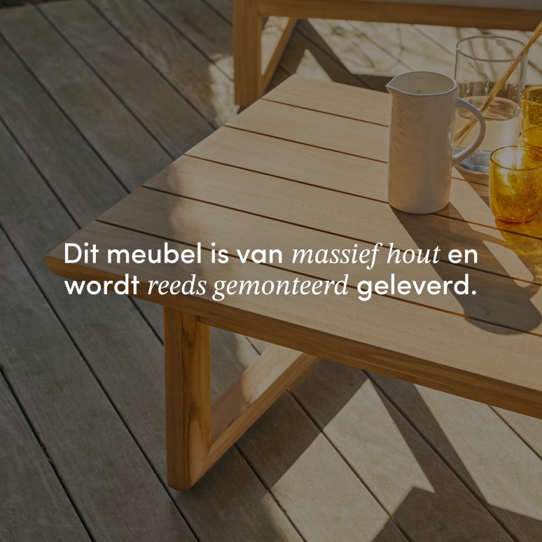 Noah - Loungetafel in massief teak