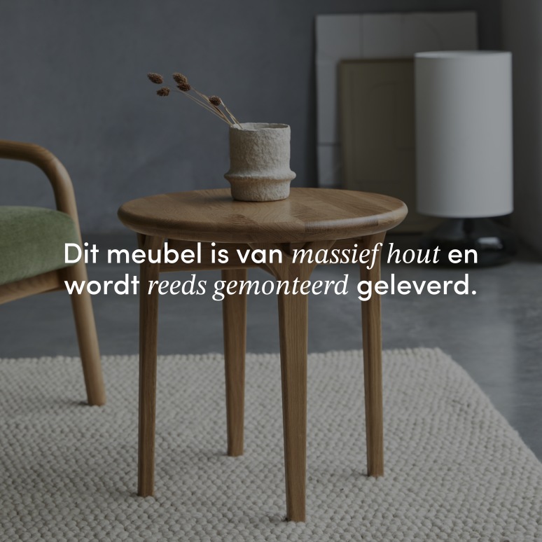 Clara - Massief eiken bijzettafeltje