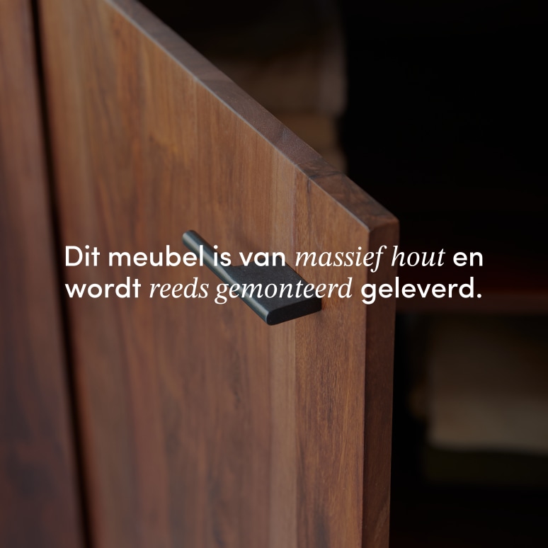 Jade - Wastafelkast van massief palissander en marmer 120 cm