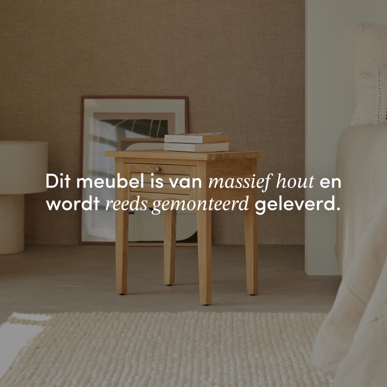 Suzette -  Massief teakhouten nachtkastje