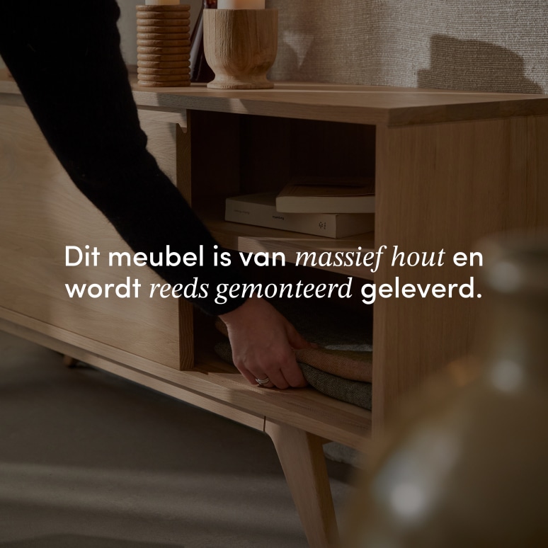 Esmée - Massief eiken tv-meubel 130 cm