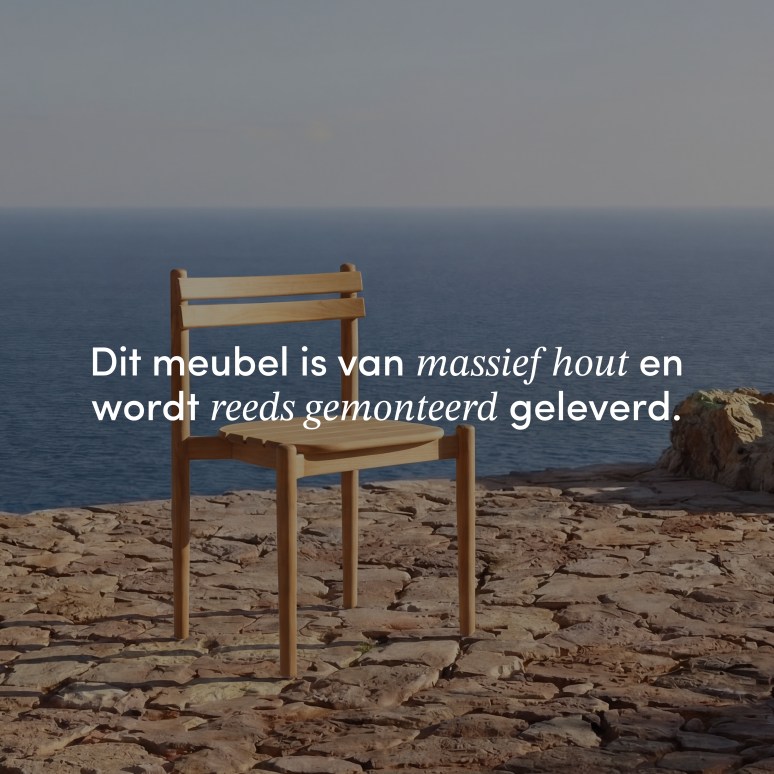 Vadim - Tuinset in massief teak 6 personen