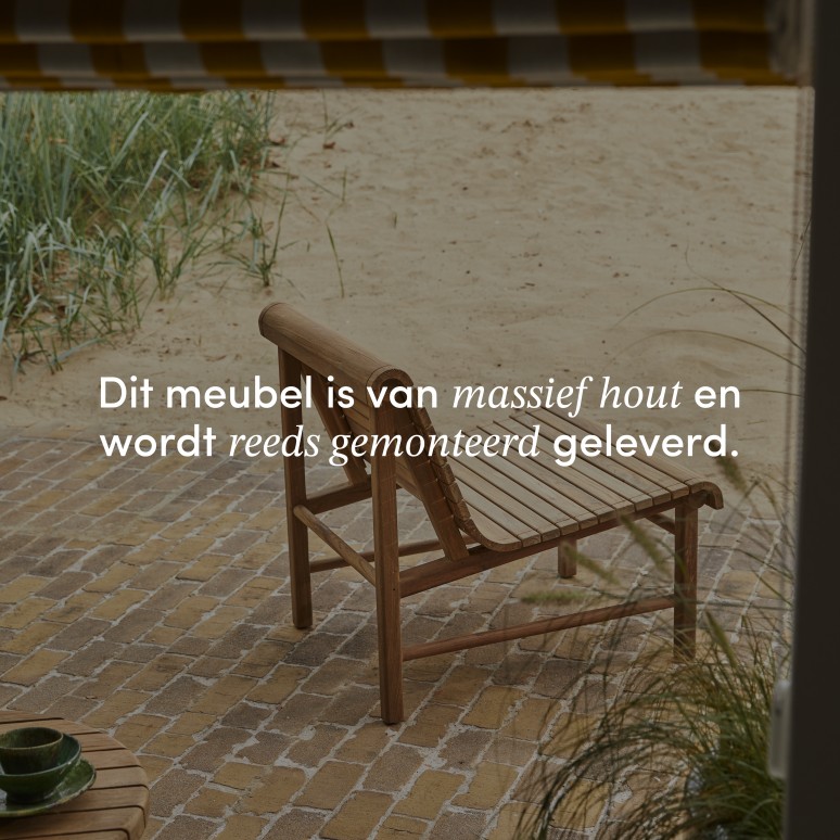 Hélen - Tuinfauteuil van gerecycled massief teak