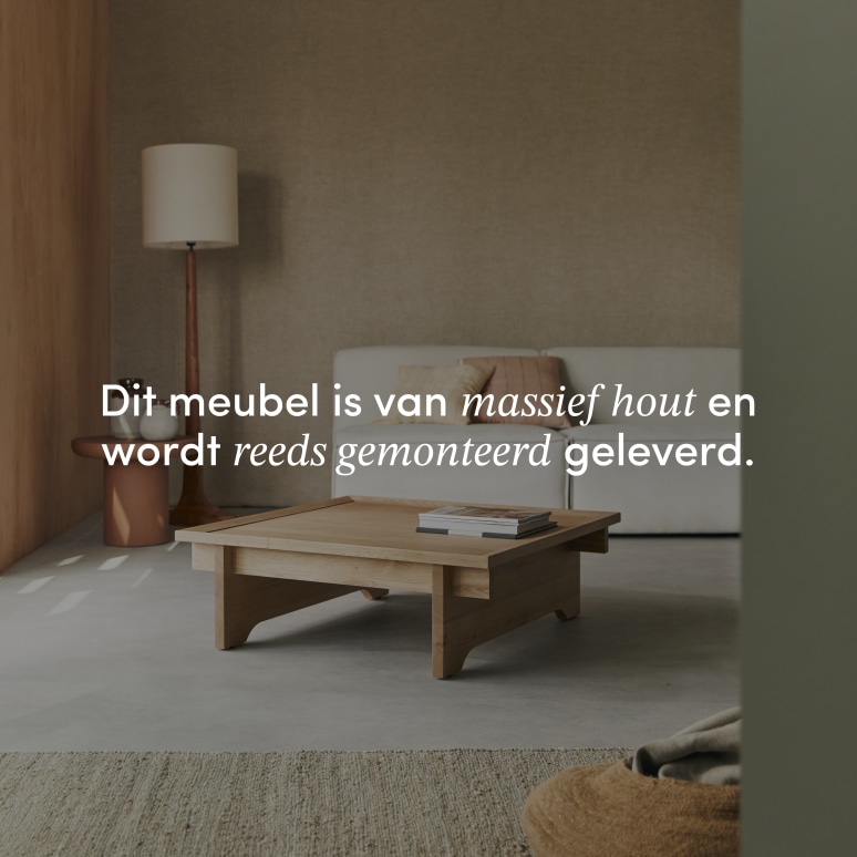 Miu - Massief eiken vierkante salontafel