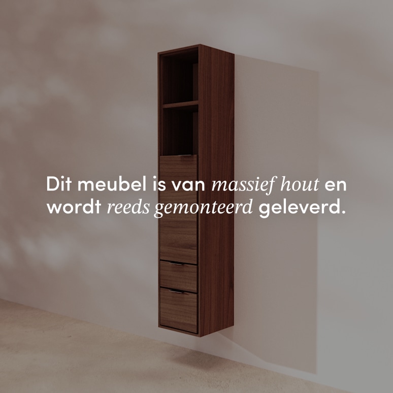 Senson - Kolomkast van massief notenhout