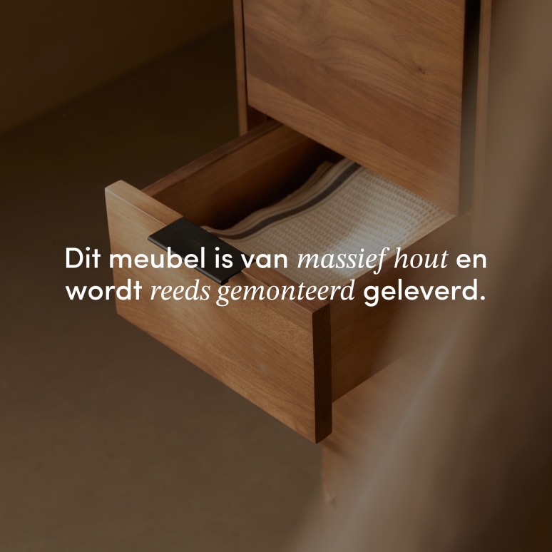 Senson - Kolomkast van massief notenhout