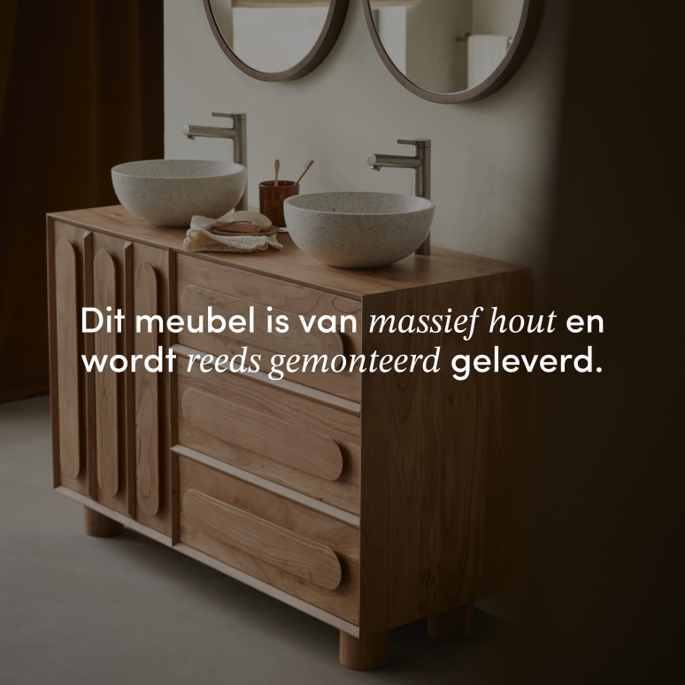 Olga - Badmeubel van massief acaciahout 120 cm