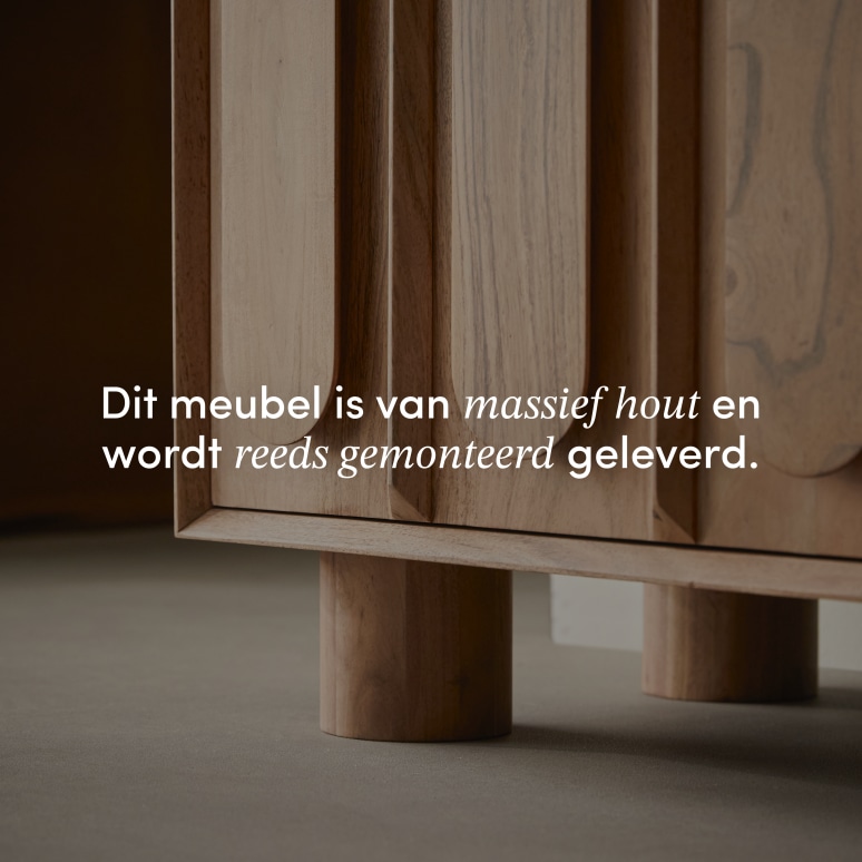 Olga - Opbergmeubel van massief acaciahout 120 cm