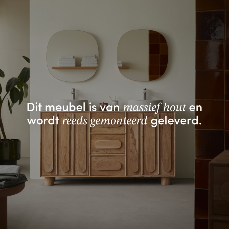 Olga - Badmeubel van massief acaciahout 145 cm