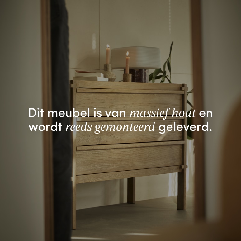 Madi - Ladekast in gerecycled massief iepenhout