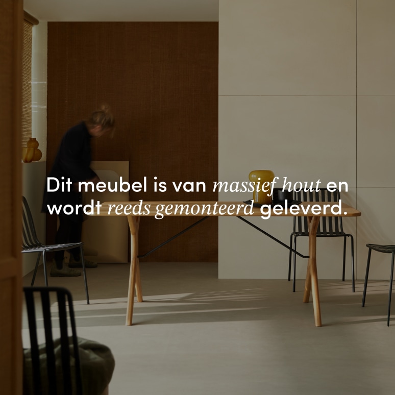 Martin - Uitschuifbare tafel in massief eikenhout 6-12 pers.