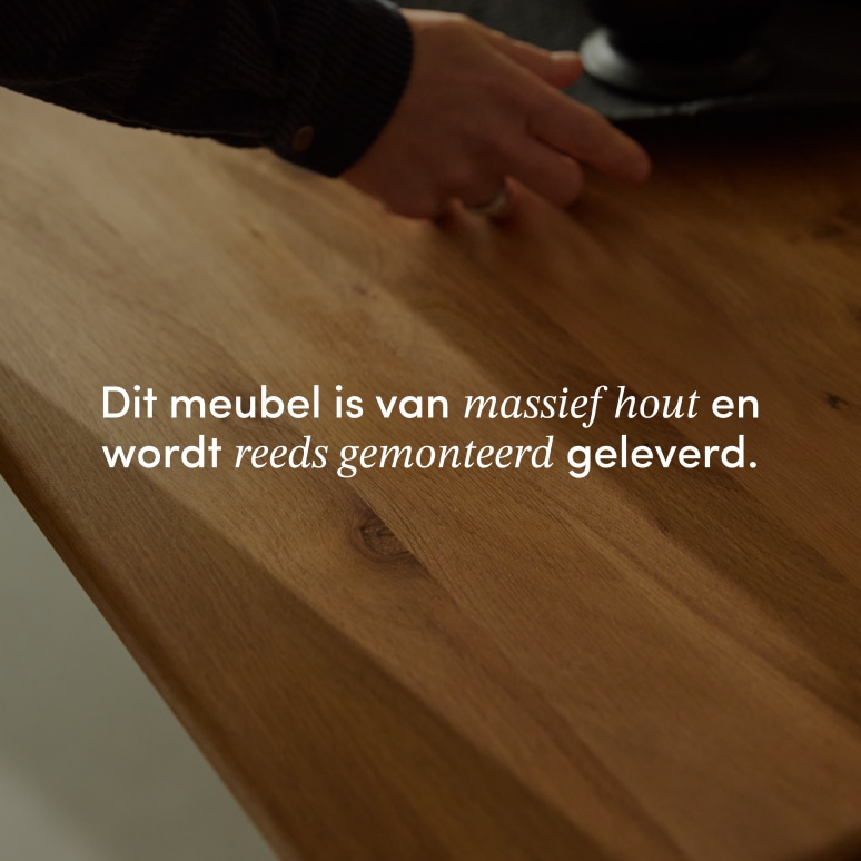 Martin - Uitschuifbare tafel in massief eikenhout 6-12 pers.