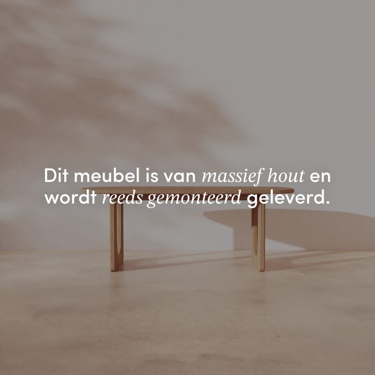 Mattia - Uitschuifbare tafel in massief eikenhout 8-14 pers.