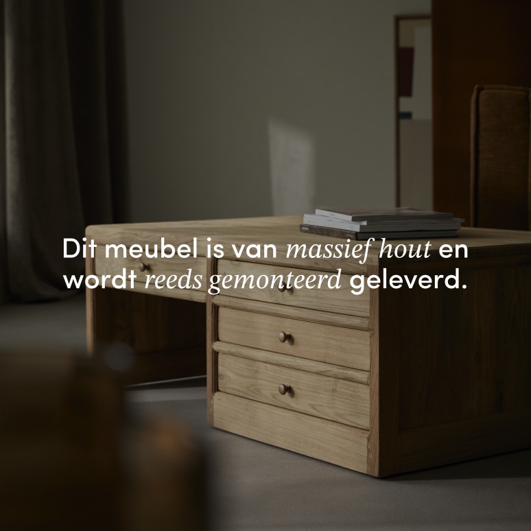 Issa - Rechthoekige salontafel van gerecycled massief teak