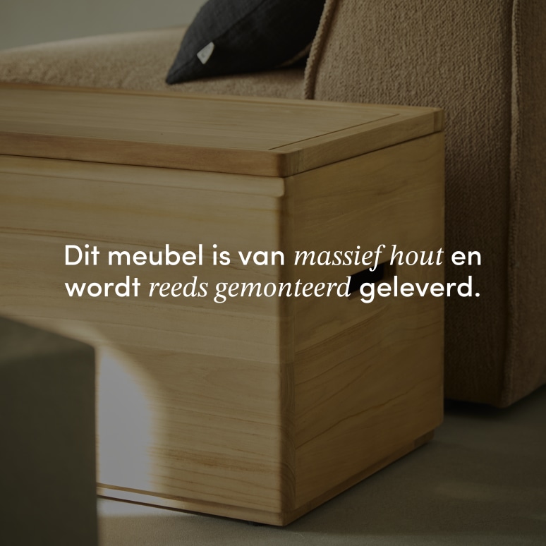 Nino - Opbergkist van massief teak