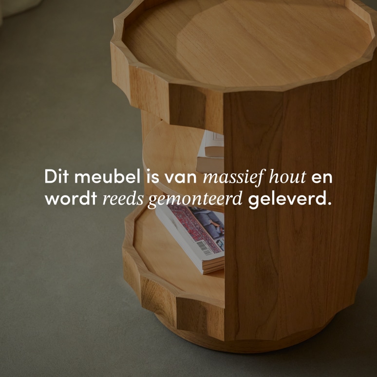 Andréa - Bijzettafel van massief mindihout