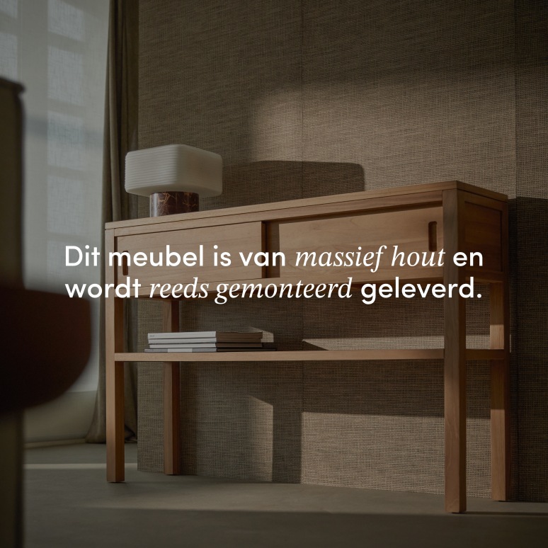 Anton - Massief teakhouten consoletafel