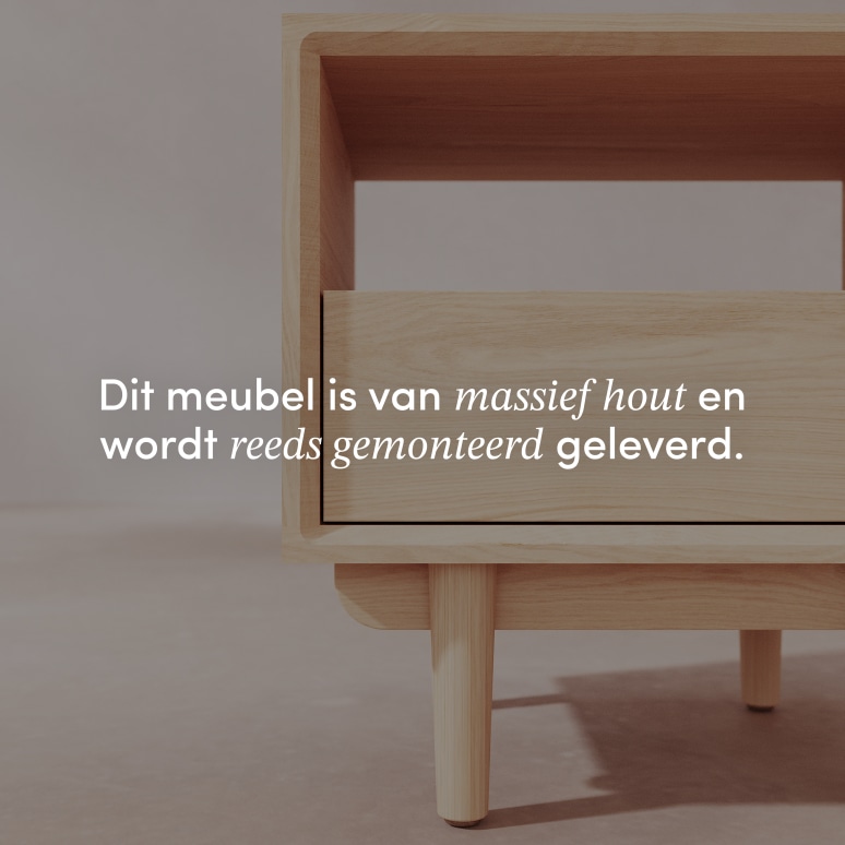 Ellie - Nachtkastje van massief eikenhout