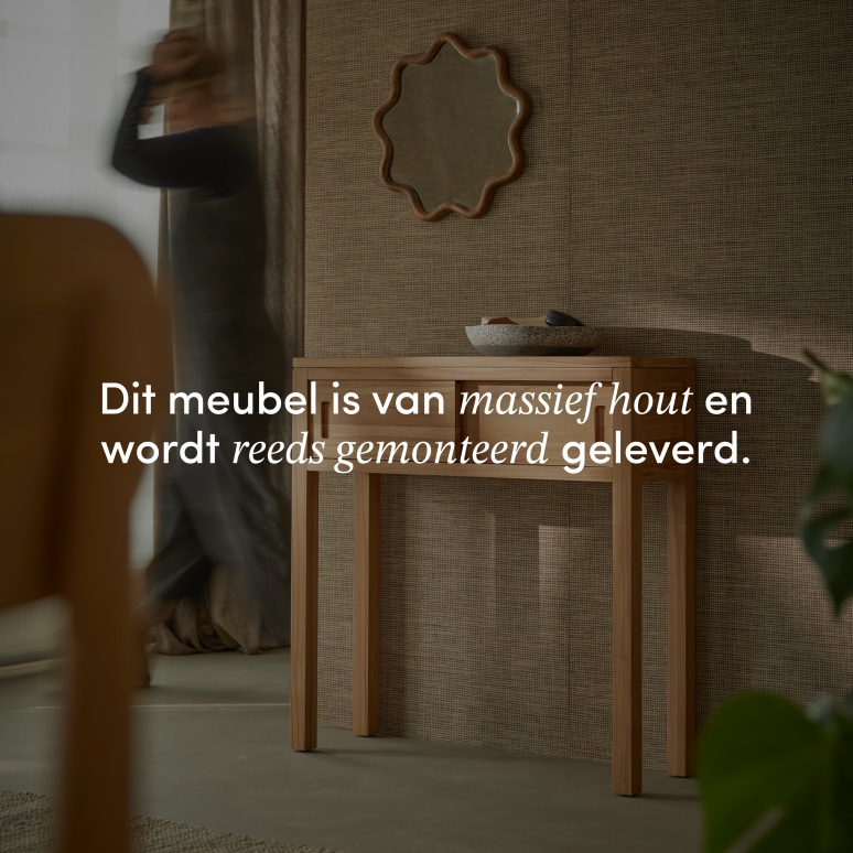 Anton - Massief teakhouten console 80 cm