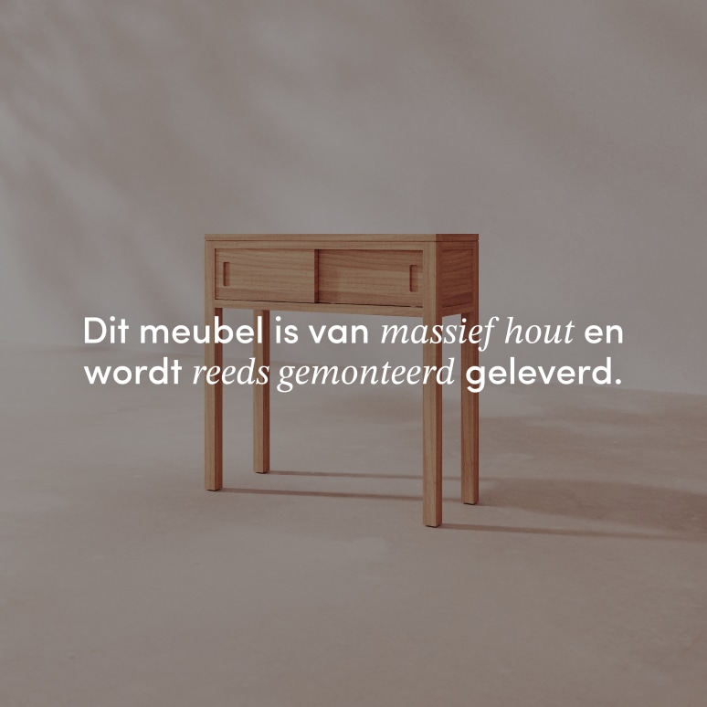 Anton - Massief teakhouten console 80 cm
