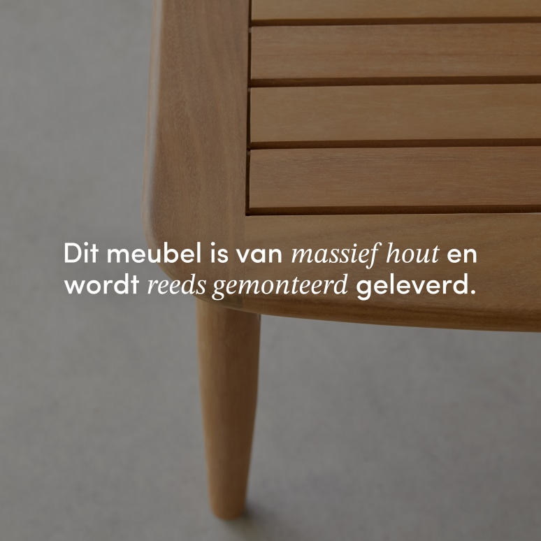 Daniela - Tuinsalontafel van massief acacia