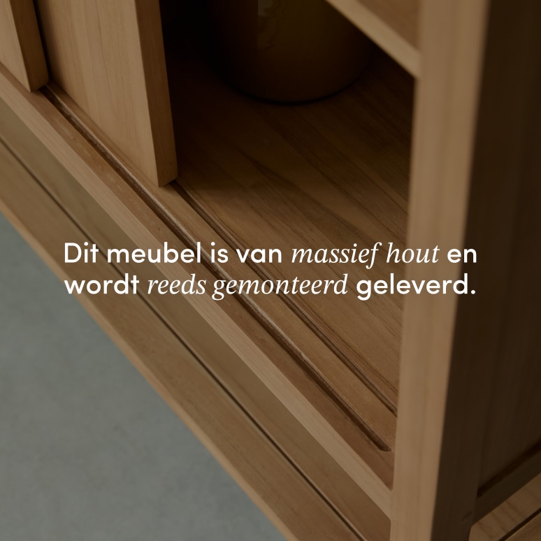 Anton - Massief teakhouten dressoir 100 cm