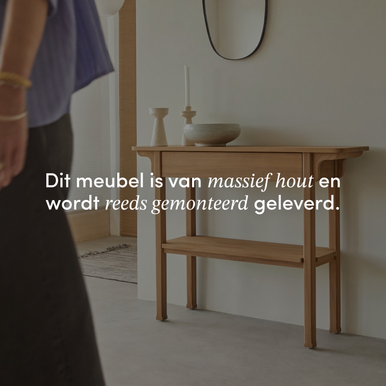 Elie - Massief mahonie sidetable