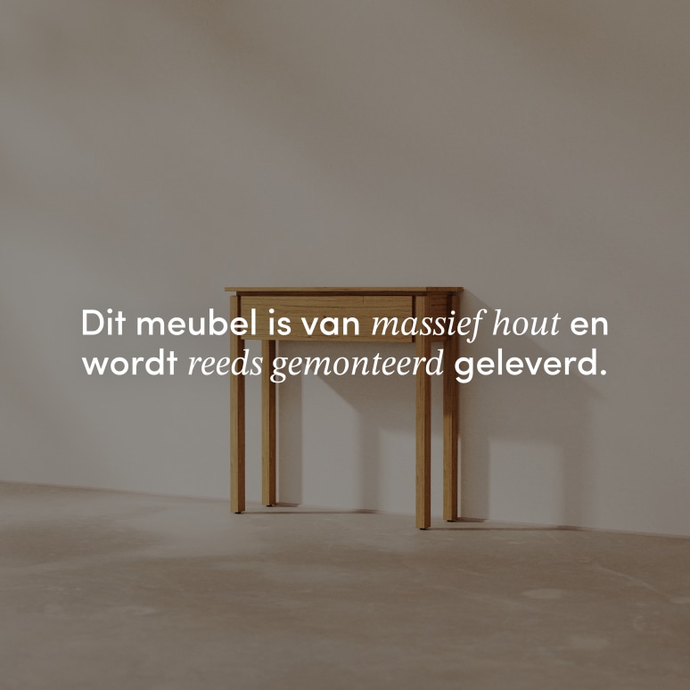 Renata - Halmeubel van massief rubberhout D. 28 cm
