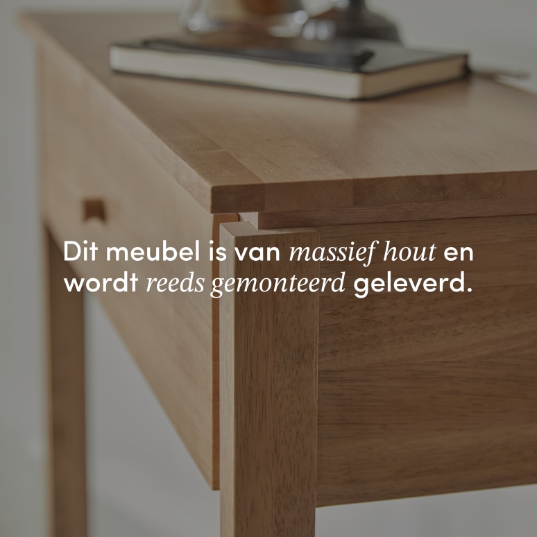 Renata - Sidetable in massief heveahout