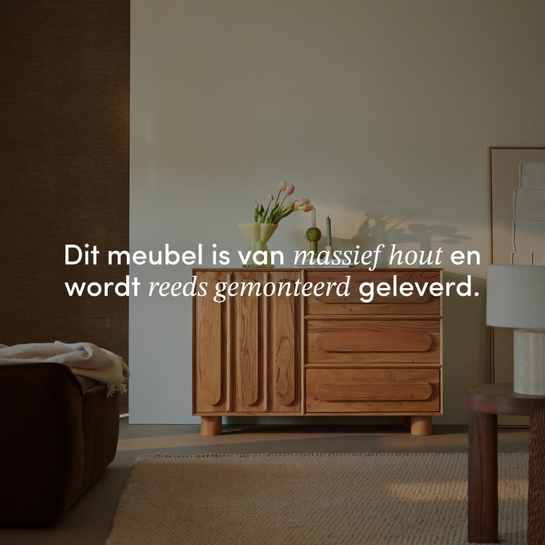 Olga - Buffetkast van massief acaciahout 120 cm