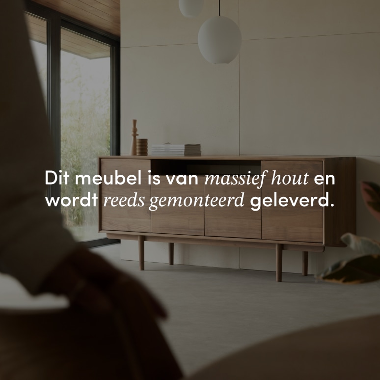 Ellie - Dressoir van massief notenhout 180 cm