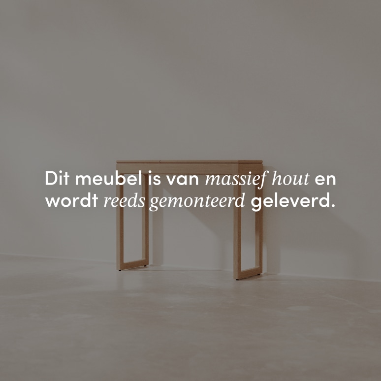 Arto - Massief eikenhouten consoletafel