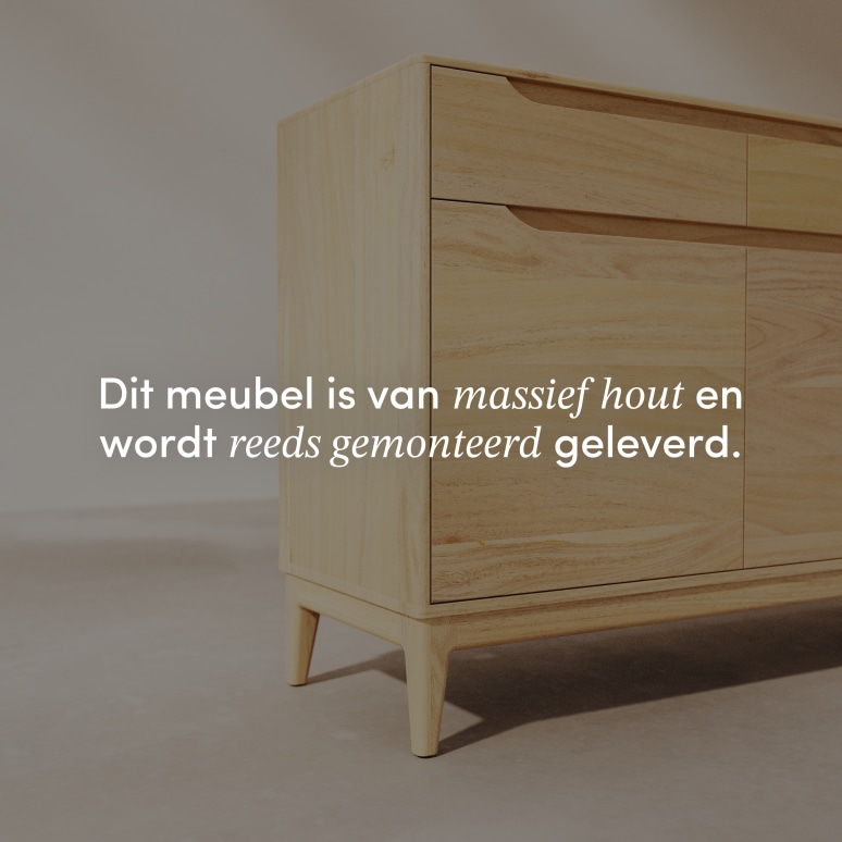 Gabrielle - Buffetkast van licht mangohout 150 cm