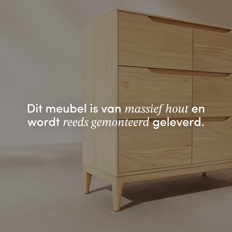 Gabrielle - Ladekast van licht massief mangohout
