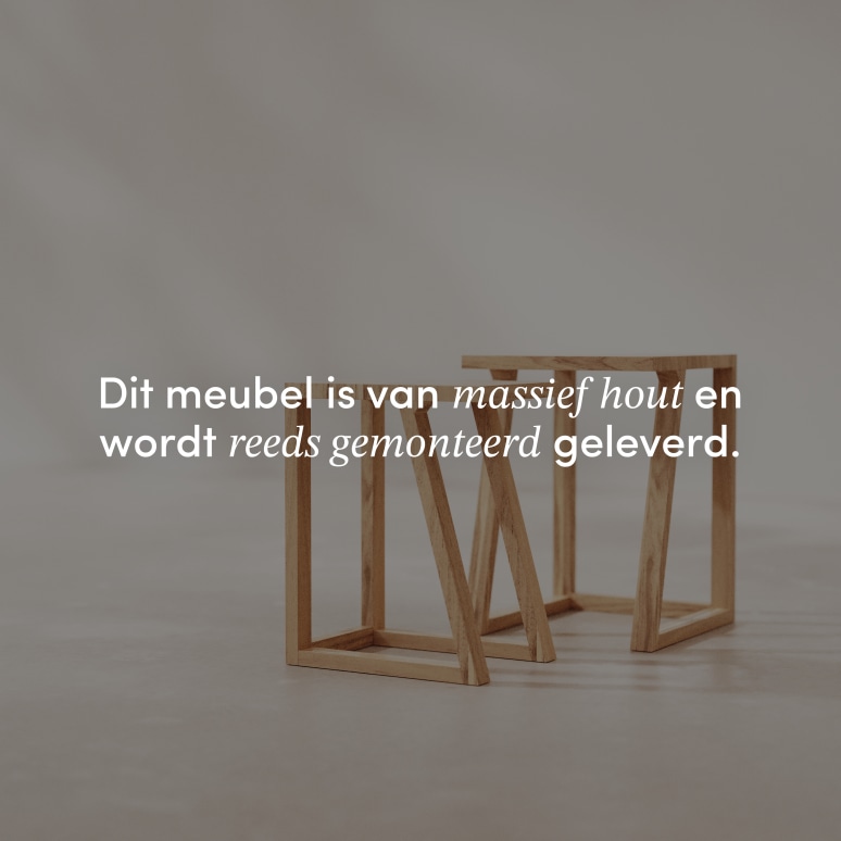 Gaspard - Bijzettafel massief mangohout