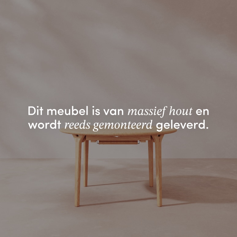 Clara - Massief eikenhouten uitschuifbare ronde tafel 4-8 personen