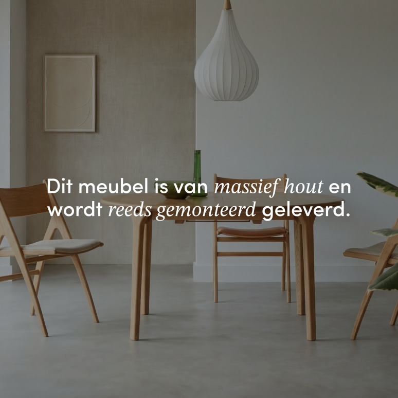 Clara - Massief eikenhouten uitschuifbare ronde tafel 4-8 personen