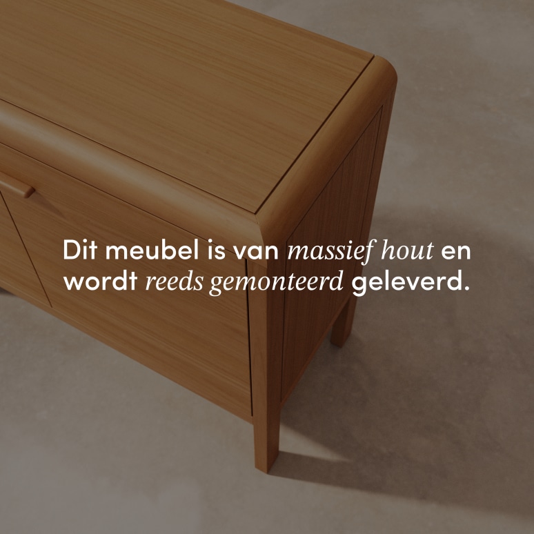 Livia - Massief mahoniehouten buffetkast 100 cm
