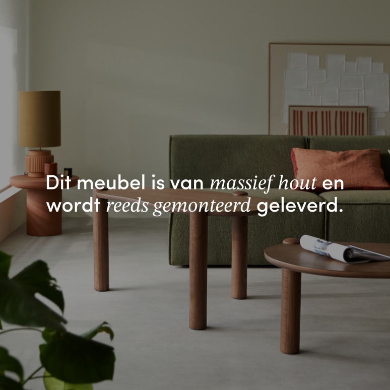 Nora - Inschuifbare salontafels van massief eikenhout