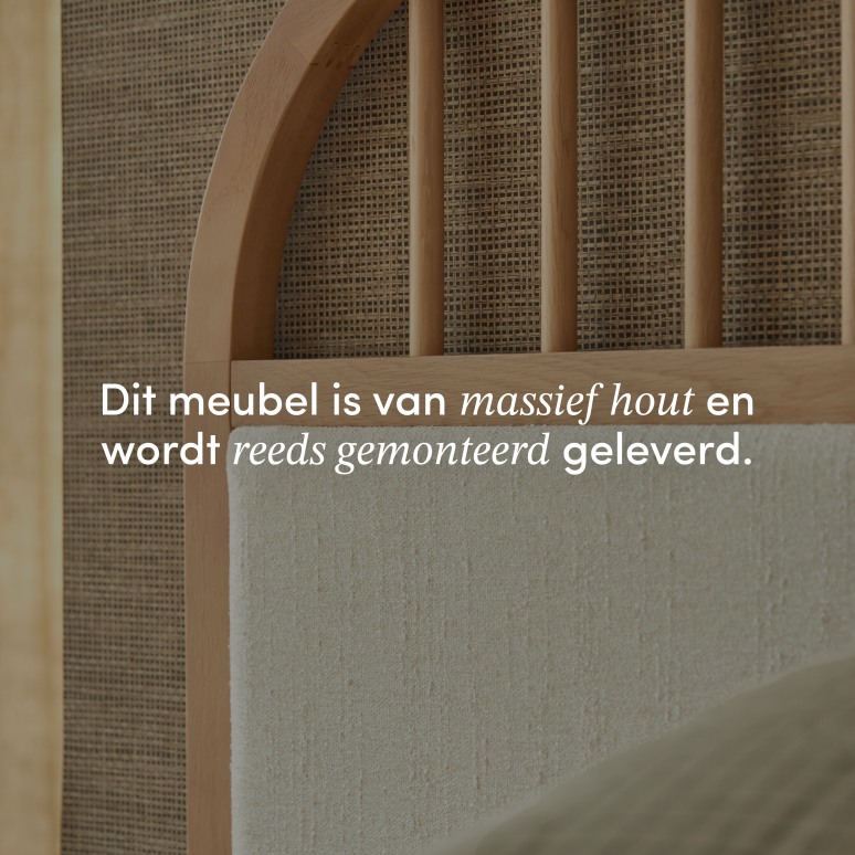 Colin - Massief eikenhouten hoofdbord 160 cm
