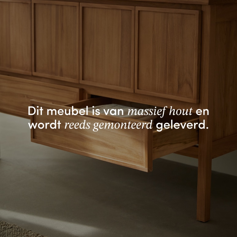 Jane - Teakhouten wastafelmeubel 120 cm