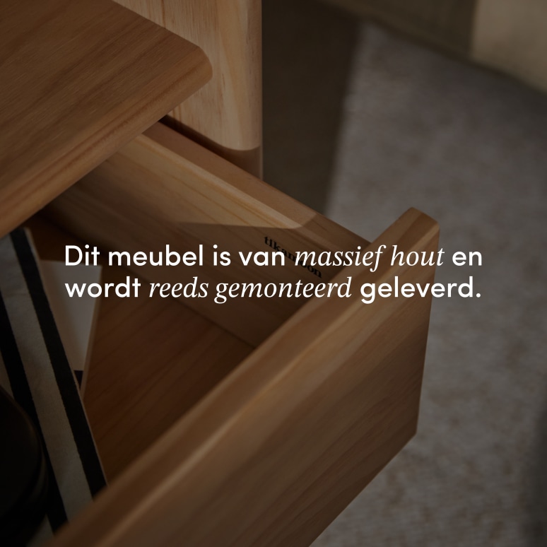 Alfie - Massief dennenhouten nachtkastje