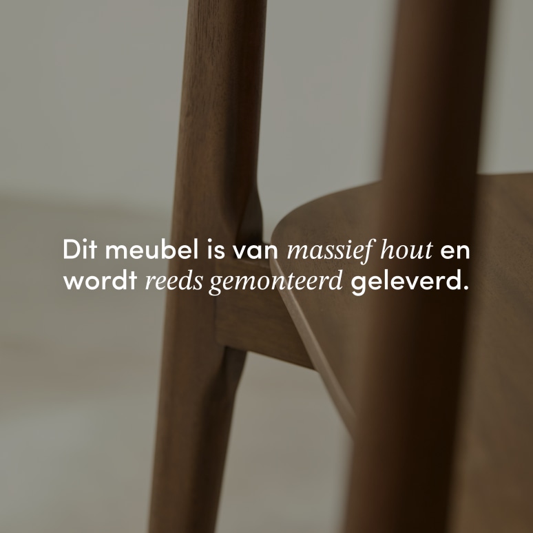 Jonàk - Massief mahoniehouten stoel brown